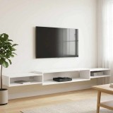 vidaXL Sistem de TV montat pe perete Montare pe perete Alb 8006013