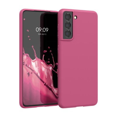 Husa pentru Samsung Galaxy S21, Silicon, Roz, 54055.100 foto