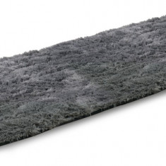 Mochetă moale antiderapantă Shaggy 80x300 cm Culoare gri închis