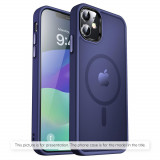 Cumpara ieftin Husa pentru iPhone 14 Pro Max, Techsuit HaloFrost MagSafe Series, Deep Blue