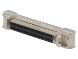Conector SCSI 50-PIN Ecranat cu Clichet Soclu Mamă THT
