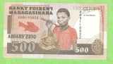 MADAGASCAR 500 FRANCS / 1988. UNC.