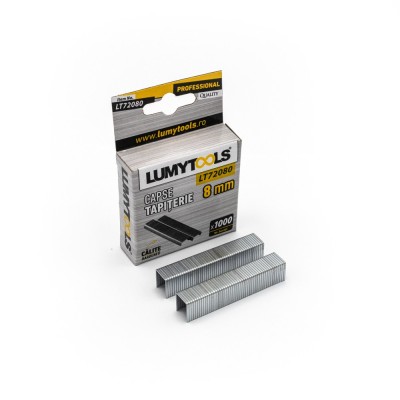 Capse tapiterie, 8 mm, Lumytools LT72080, set 1000 bucati foto