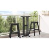 VidaXL Masă de bar Negru 55 x 55 x 107 cm HDPE 42006608