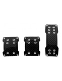 Set ornamente pedale auto din aluminiu carbon, negru