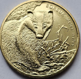 2 Zlote / Zloti 2011 Polonia, Badger (Meles meles, unc