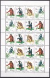 Somalia 1994 fauna maimute MI 520-523 kleib. MNH, Nestampilat