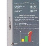 Modele de teste pentru criteriile de notare - clasa a VIII-a - Testarea nationala 2007