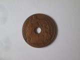 Indochina Franceza 1 Cent 1922 an rar in stare bună/f.buna, Asia, Bronz