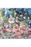 Esarfa patrata NR dama, Dacali, roz, 70x70 cm, Matase, Marime universala