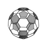 Abajur Housoutil pentru fotbal, oțel inoxidabil negru