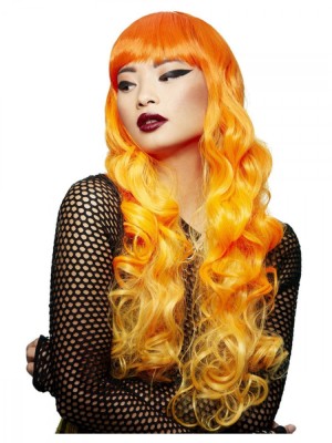 Peruca Manic Panic Psychedelic Sunrise Sirensin Portocalie foto