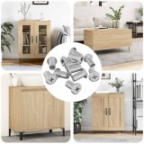 vidaXL Bucșa cu Blocare 3673 pcs Argintiu Oțel 864561