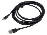 Cablu USB 2.0 A la C 3m negru PVC