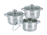 Cumpara ieftin Set 3 oale cu capace din inox Bohmann