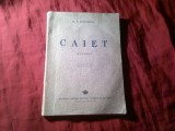 Al. O. Teodoreanu - Caiet - Versuri , ed. a II-a, 1943 , Fundatia Regala ,100 pag - uzata