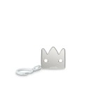 Lantisor Suzeta Suavinex Spread Joy cu Clips "Coroana", Anti-Pierdere, Fara BPA, Unisex, Plastic, Albastru