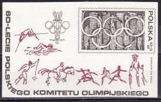 Polonia 1979 - Bloc Comitetul Olimpic, neuzat,perfecta stare(z)