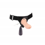 Alo, Baza, Baza - Strap On Cu Vibrator Realistic, 19x4.6 cm, Orion