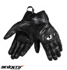 Manusi barbati pentru scuter - motocicleta Racing/Naked vara Seventy model SD-N30 Mugello culoare: negru/gri &ndash; degete tactile M (8 cm)
