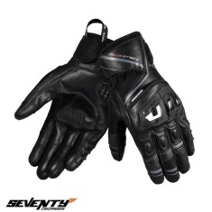 Manusi barbati pentru scuter - motocicleta Racing/Naked vara Seventy model SD-N30 Mugello culoare: negru/gri &ndash; degete tactile XXL (11 cm)