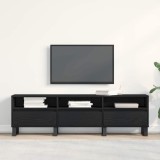 vidaXL Cabinet TV Stejar negru 150 x 30 x 44.5 cm Lemn compozit