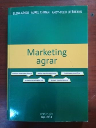 Marketing agrar- E.Gindu, A.Chiran, A.F. Jitareanu