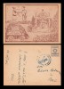1946 Caravana Teatrului National Satesc, cp ilustrata propaganda Votati Soarele