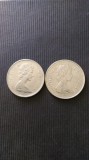 25 CENTS CANADA DOUA MONEDE AN:1975,1989.