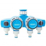 Distribuitor furtun cu 4 cai, Aquacraft 290030, 2 x timer mecanic 120 min