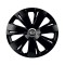 Set 4 capace roti Negre Cu Inel Cromat Energy R16 Compatibil Cu Kia