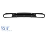 Difuzor tip C63 potrivit pentru bara spate A Design a Mercedes C-Class C205 coupe 2015-2019 -oo--oo-, cu garnitura neagra Performance AutoTuning