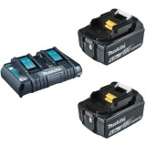 Makita 199484-8 - Set 2 acumulatori si incarcator Li-Ion 18 V 6 Ah incarcare rapida