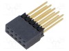 Conector şiruri pini tată 10 PIN 2,54mm aurit THT SAMTEC