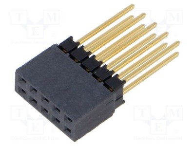 Conector şiruri pini tată 10 PIN 2,54mm aurit THT SAMTEC foto
