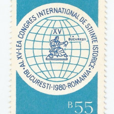 România, LP 1015/1980, Al XV-lea Congres Internaţional de Ştiinţe Istorice, MNH