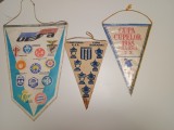 Vand lot 7 fanioane UNIVERSITATEA CRAIOVA 1983, semifinala Benfica + altele !! Stare impecabila!!