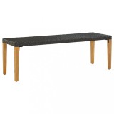 Cumpara ieftin Bancă de grădină, negru, 80 cm, poliratan