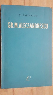 Gr. M. Alecsandrescu- G. Calinescu foto