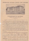 Liceul Traian Turnu Severin Internat Conditiunile de Inscriere pentru Anul Scolar 1929-1930