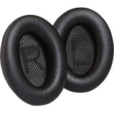 Set 2 bureti Edman pentru casti Bose QuietComfort 35, 35 II, QC35, QC35 II, Spuma cu memorie, Piele ecologica, Negru
