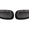 Grila masca fata fata BMW Seria 5 (E60/E61), 06.2003-06.2010, partea stanga, negru; TUNING,