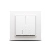 Zena Alb Comutator LED ST