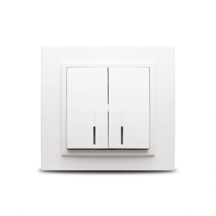 Zena Alb Comutator LED ST