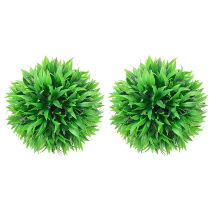 Bile de arbuști cimișir artificiali, 2 buc., 20 cm