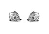 Set faruri tuning FIAT 500 (312), 03.2007-08.2015, H1; electrical; crom, transparent; TUNING; halogen,