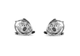 Set faruri tuning FIAT 500 (312), 03.2007-08.2015, H1; electrical; crom, transparent; TUNING; halogen,