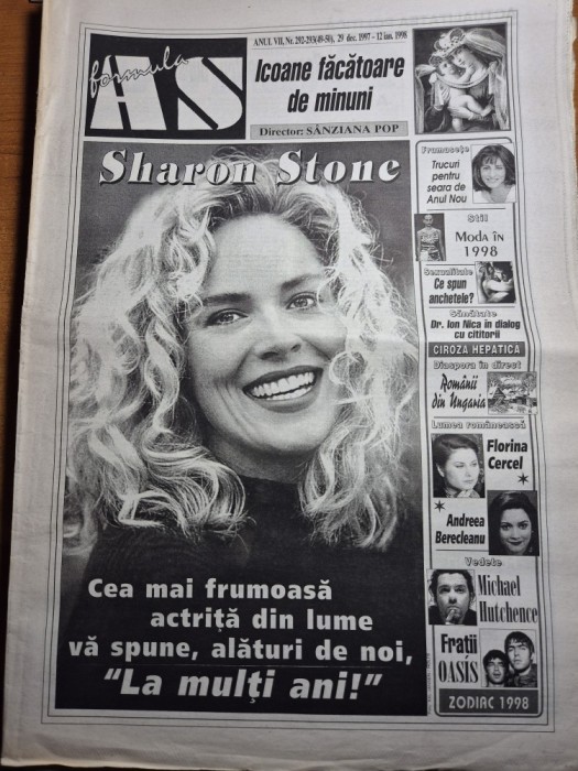 ziarul formula as 29 decembrie 1997 -12 ianuarie 1998 - numar de anul nou , printesa diana,andreea berecleanu,florina cercel
