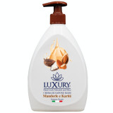 Sapun lichid cu pompita din migdale si unt de shea, 750ml, Luxury