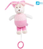 Urs de Plus Amek Toys Cu Sunete, 2 Culori, 21 cm, Jucarie de Plus din Plus, Fabricat in Bulgaria